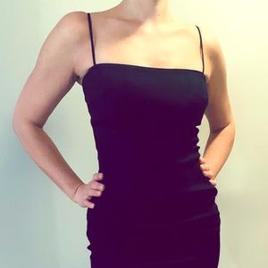 Sexy black fitted Laundry cocktail dress